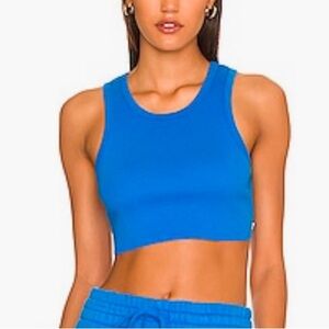 X revolve lovers uniform tank in deep blue